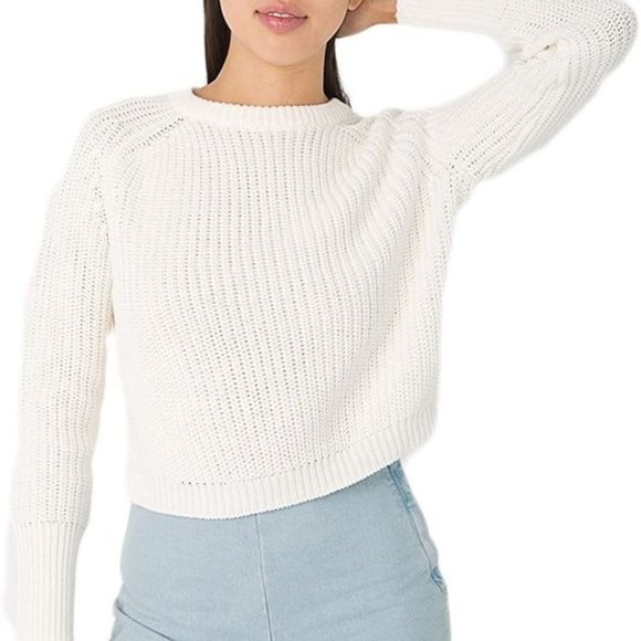american apparel fisherman cropped sweater pullover - Picture 1 of 5